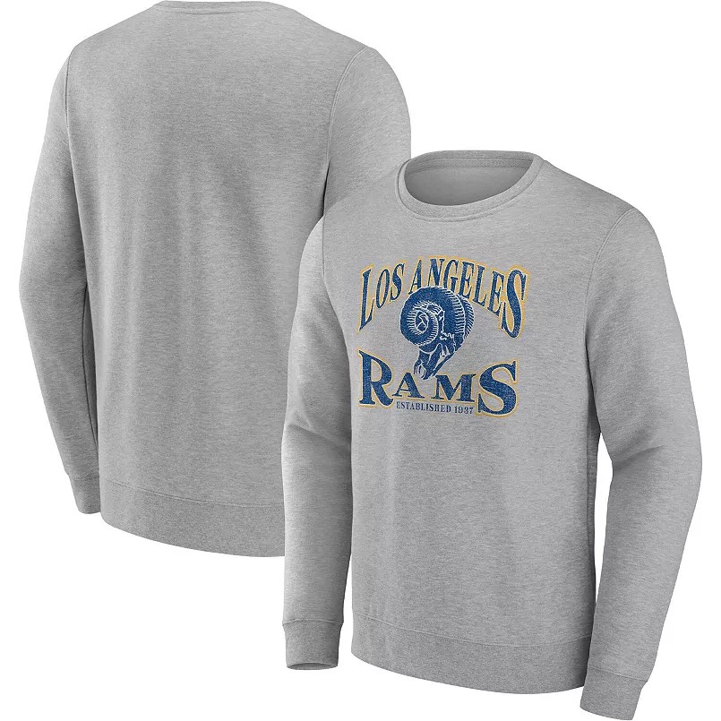 Men Los Angeles Rams grey 03 NFL 2024 hoodie